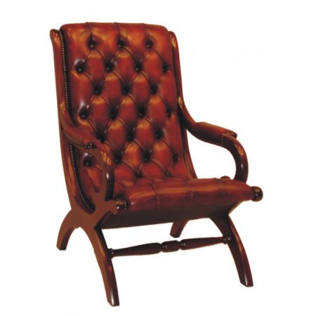 "Period Chair" Chesterfield Ledersessel Lederstuhl