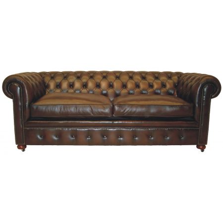 "Baron" 3-Sitzer Original englisches Chesterfield Sofa