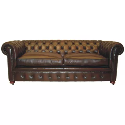 "Baron" 3-Sitzer Original englisches Chesterfield Sofa