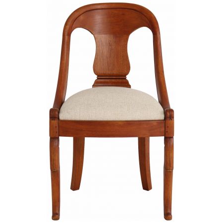 "Gondole" Stuhl Holz Stoff