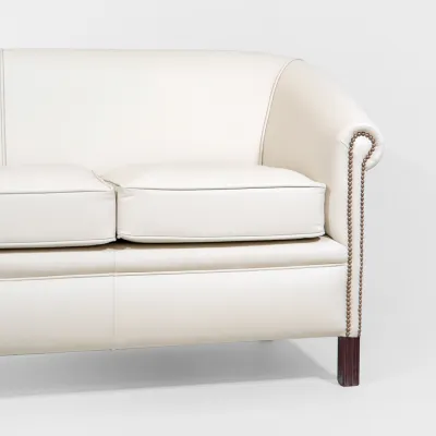 Chesterfield Ledersofa, Orignal englischer Baron Plain 3 Sitzer