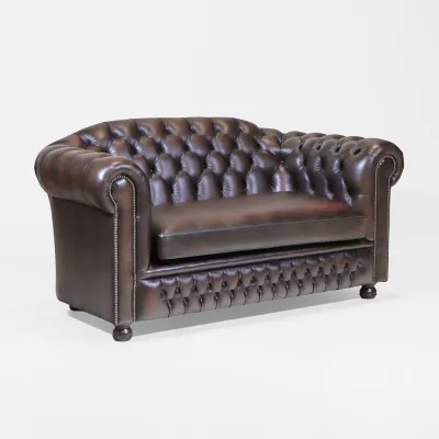 Braunes Chesterfield Sofa