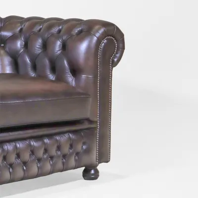Braunes Chesterfield Sofa