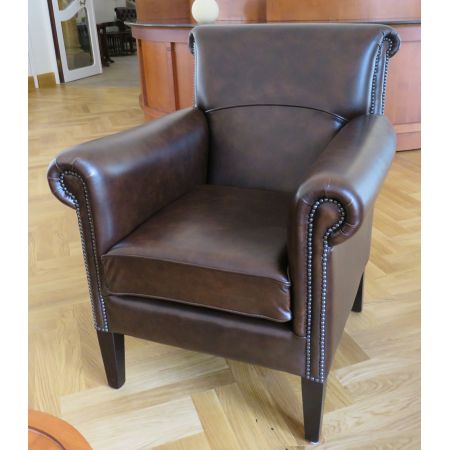 Chesterfield Ledersessel "Preston Club Plain Chair"