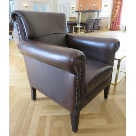 Chesterfield Ledersessel "Preston Club Plain Chair"