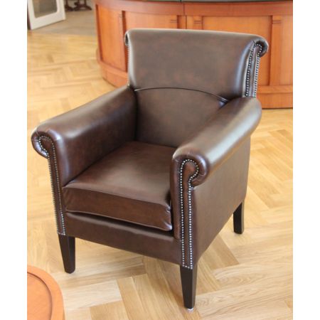 Chesterfield Ledersessel "Preston Club Plain Chair"