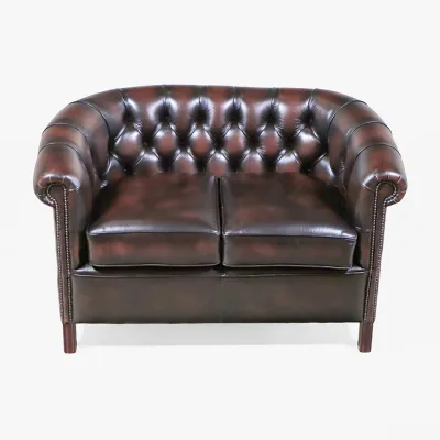"Diana" 2-Sitzer Original englisches Chesterfield Sofa