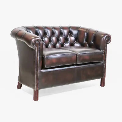 "Diana" 2-Sitzer Original englisches Chesterfield Sofa