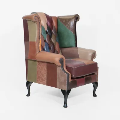 Bunter Ohrensessel "Scroll Wing Chair"
