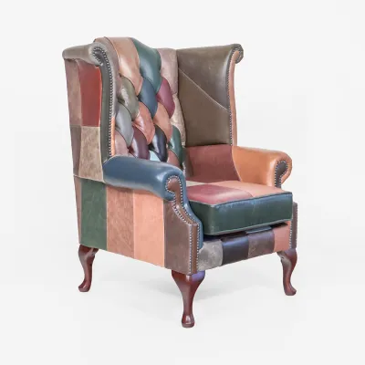 Ohrensessel Chesterfield "Scroll Wing Chair"