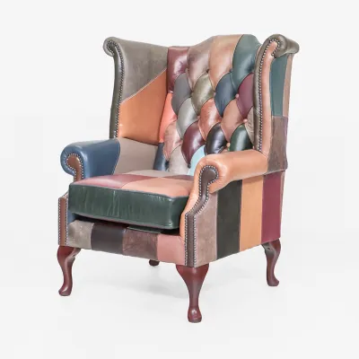 Ohrensessel Chesterfield "Scroll Wing Chair"