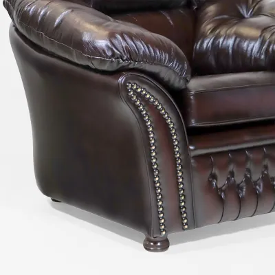 Brauner Chesterfield Ledersessel