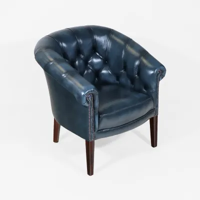 Chesterfield Sessel Blau