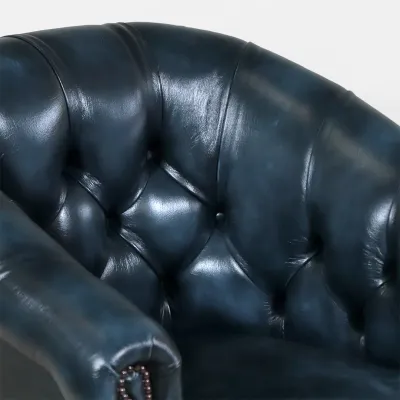 Chesterfield Sessel Blau