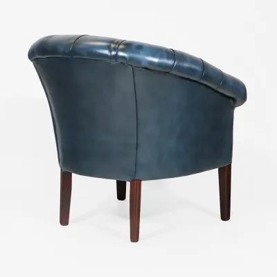 Chesterfield Sessel Blau