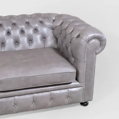 "Windsor Classic" 3-Sitzer Original englisches Chesterfield Sofa