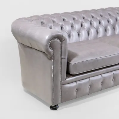 "Windsor Classic" 3-Sitzer Original englisches Chesterfield Sofa
