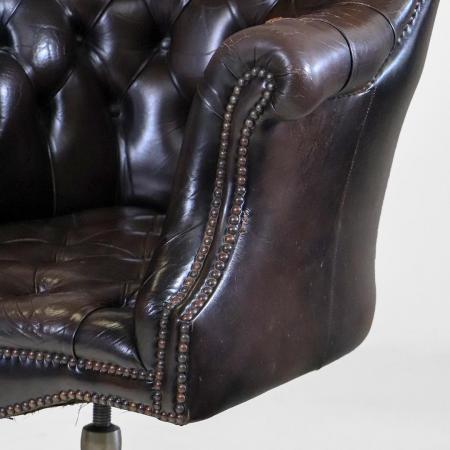 Vintage Chesterfield Schreibtischstuhl