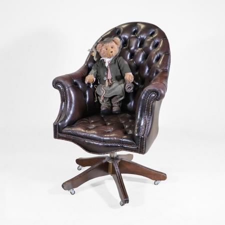 Vintage Chesterfield Schreibtischstuhl