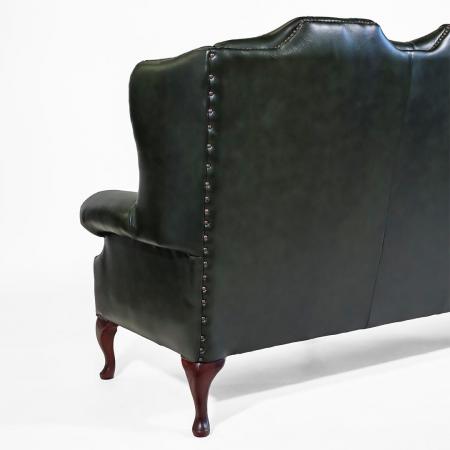 Chesterfield Sofa "Queen Anne" 3-Sitzer in Birch Antique Green