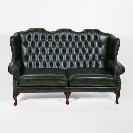 Chesterfield Sofa "Queen Anne" 3-Sitzer in Birch Antique Green