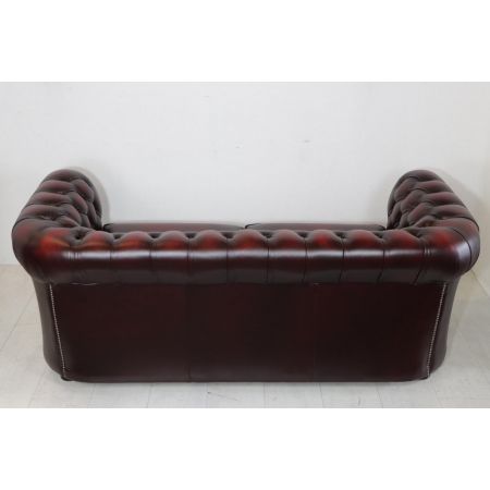 Chesterfield Sofa "London Classic" 3-Sitzer, Birch Antique Red - sofort lieferbar