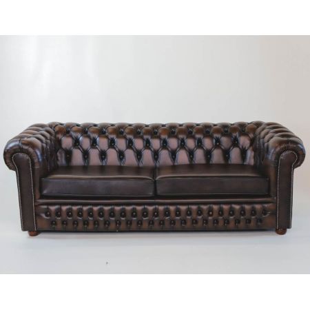 Chesterfield Sofa, "Tudor" 3-Sitzer, Sofort lieferbar