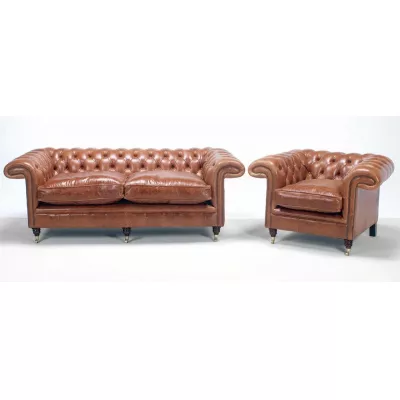 "Jedburgh" Chesterfield Sofa 2-Sitzer