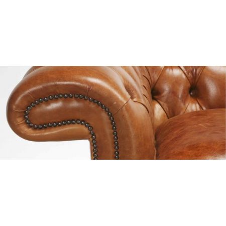 "Jedburgh" 3-Sitzer Original englisches Chesterfield Sofa