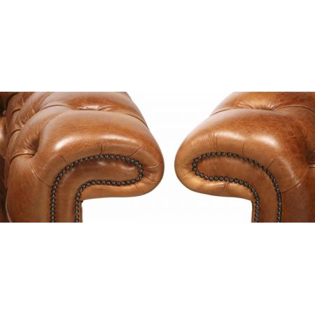 "Jedburgh" 3-Sitzer Original englisches Chesterfield Sofa