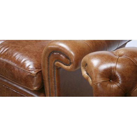 "Jedburgh" 3-Sitzer Original englisches Chesterfield Sofa