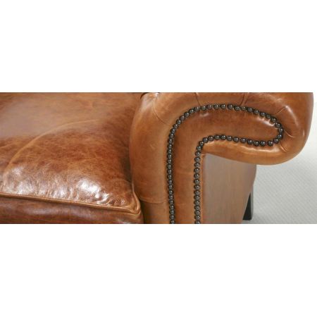 "Jedburgh" 3-Sitzer Original englisches Chesterfield Sofa