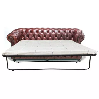 Chesterfield Sofa "Crieff" 2-Sitzer Schlaffsofa (Matratze: 95cm)