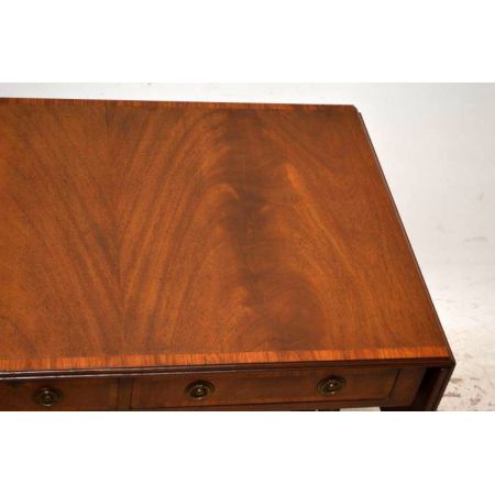 Edwardian Sofa Tisch mit Intarsien