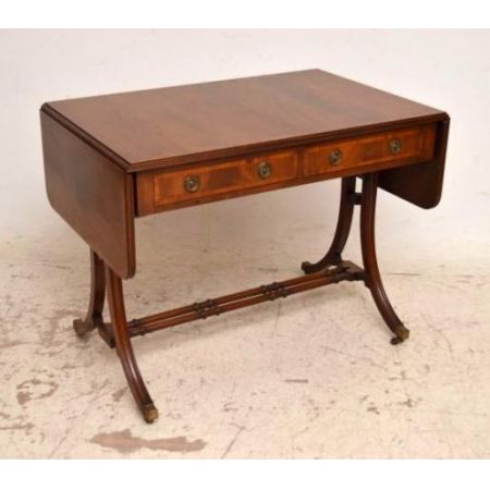 Edwardian Sofa Tisch mit Intarsien