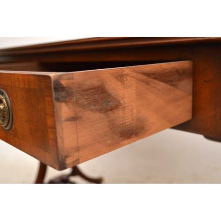 Edwardian Sofa Tisch mit Intarsien