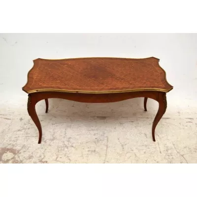 Französicher  Inlaid Parquetry Coffee Table