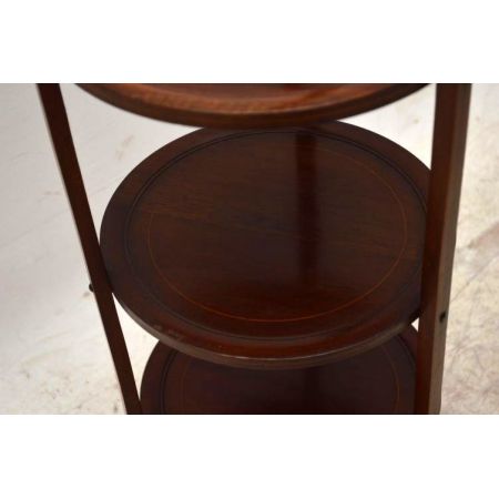 Antiker Mahagoni  Cake Stand intarsiert 