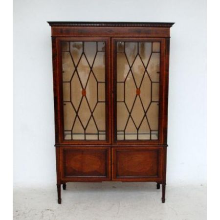 Antiker Georgian Bücherschrank aus Mahagoni