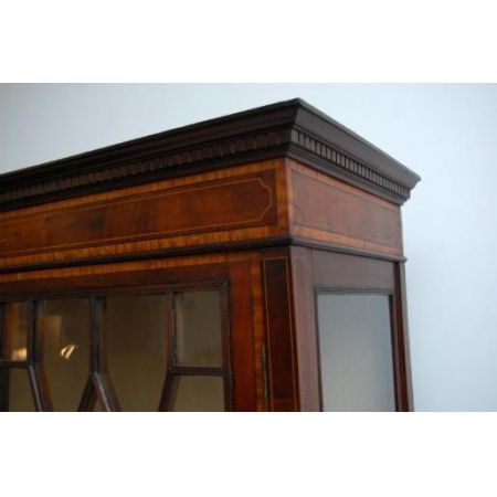 Antiker Georgian Bücherschrank aus Mahagoni