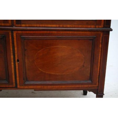 Antiker Georgian Bücherschrank aus Mahagoni