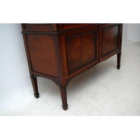 Antiker Georgian Bücherschrank aus Mahagoni