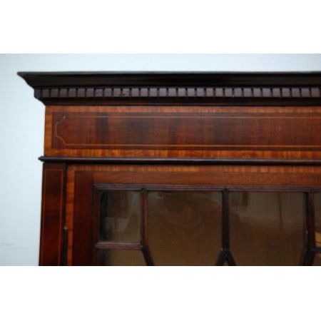 Antiker Georgian Bücherschrank aus Mahagoni