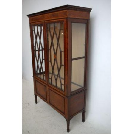 Antiker Georgian Bücherschrank aus Mahagoni