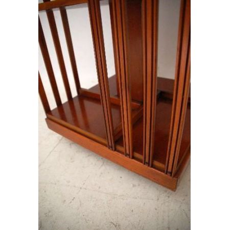 Drehbares Bücherregal aus Eibenholz - Edwardian