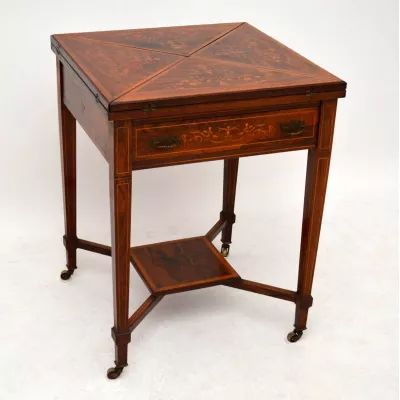 Antiker viktorianische Spieltisch Rosewood