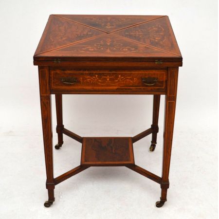 Antiker viktorianische Spieltisch Rosewood