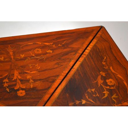 Antiker viktorianische Spieltisch Rosewood