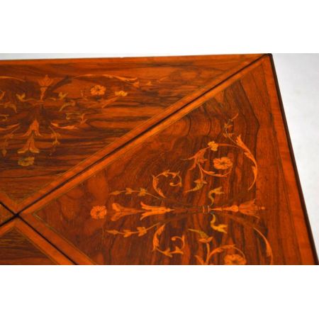 Antiker viktorianische Spieltisch Rosewood