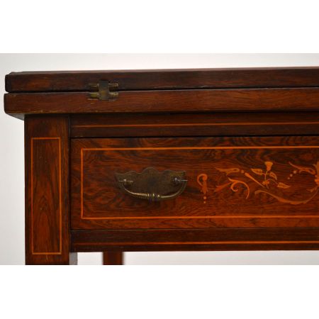 Antiker viktorianische Spieltisch Rosewood